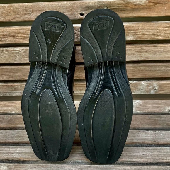 BASS Vintage Antonio Chelsea Black Leather Boots size 10 1/2 - Picture 6 of 8